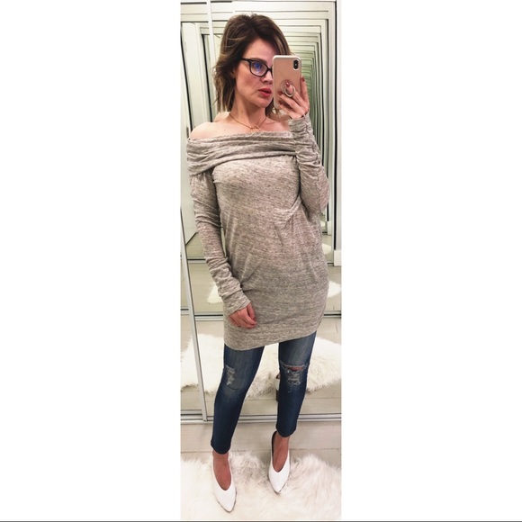 All Saints Tops - All Saints Jamila Long Sleeve Top in Gray